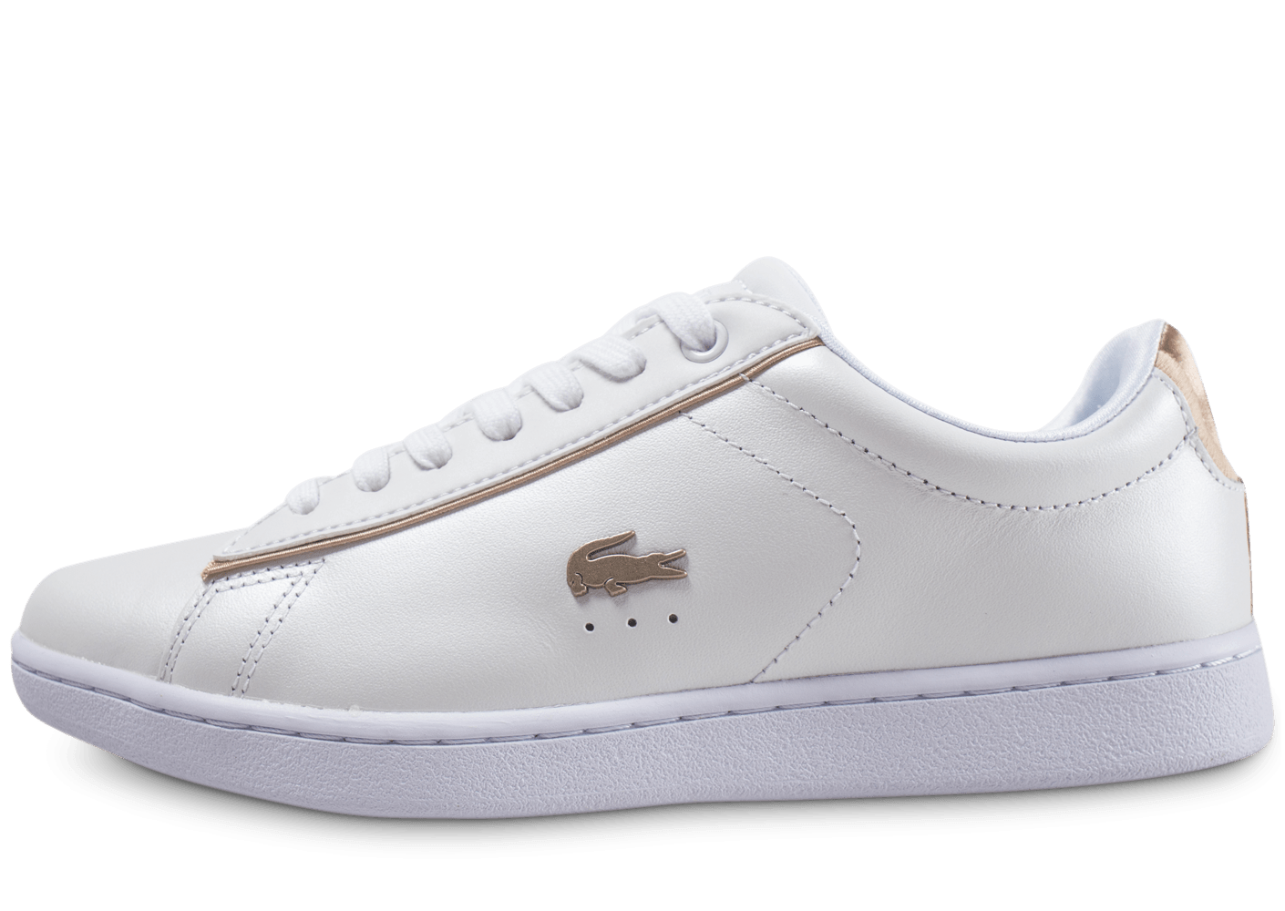 Et Chaussure Blanche Femme Rose Lacoste JT3clKF1