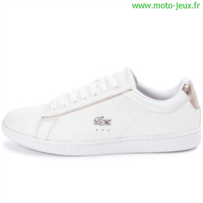 Femme Blanche Rose Chaussure Lacoste Et qSUMVzp