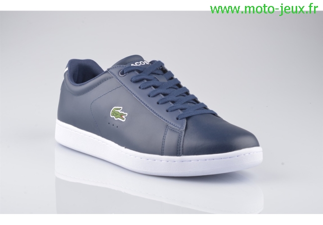 basket lacoste bleu marine homme
