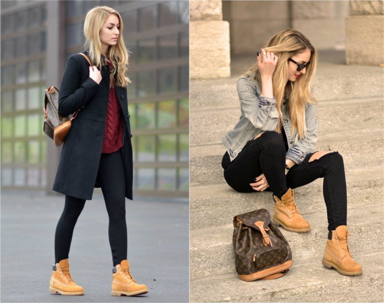 chaussure femme style timberland